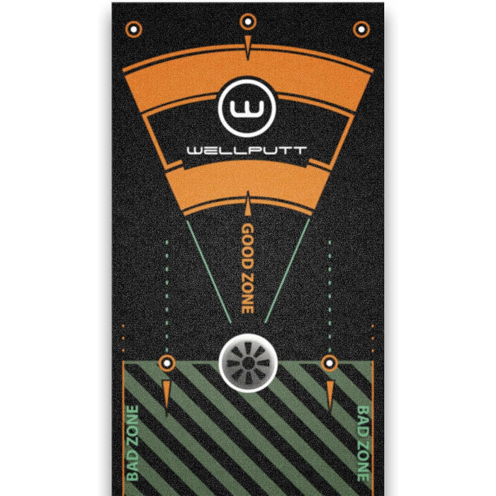 Килимок для гольфу WELLPUTT 4 м чорний, тренувальний
