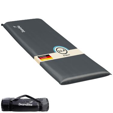 Skandika Premium Easy Isomatte 3D: Самонадувний килимок для кемпінгу, 10 см, одинарний/подвійний - для намету, авто, відпочинку на природі