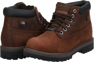 Черевики Skechers Sergeants Verdict 4442 DSCH, чоловічі, коричневі, водонепроникні, шкіра Crazyhorse