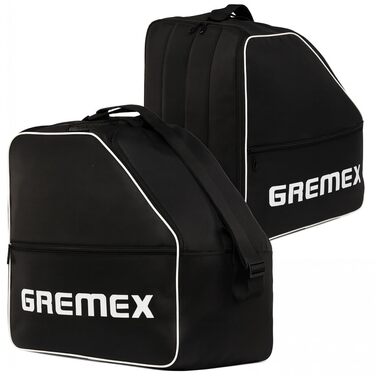 Чохол для лижних черевиків з відділенням для шолома - Водонепроникний рюкзак для лижних черевиків та шолома. Міцний, з титановими швами. Зручний для транспортування, подорожей та захисту спорядження (Чорний)