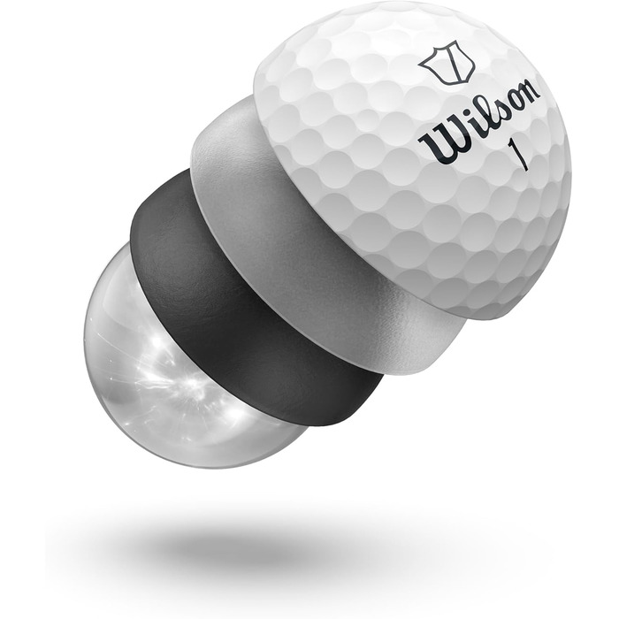 Гольф-м'яч Wilson Staff Model для дорослих, білий