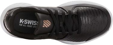 Кросівки K-Swiss Court Express Hb для жінок (39 EU, чорний, білий, рожеве золото)