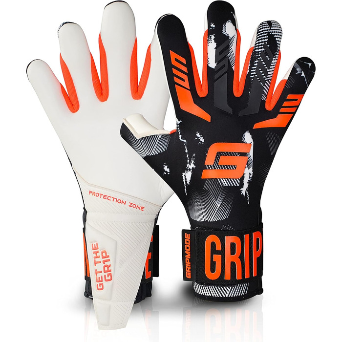 Воротарські рукавички GRIPMODE Gravity Hybrid 2.0 для чоловіків, футбольні, із збільшеною зоною захвату, ультралегкий верх, Griptec® латекс, розміри 7-11