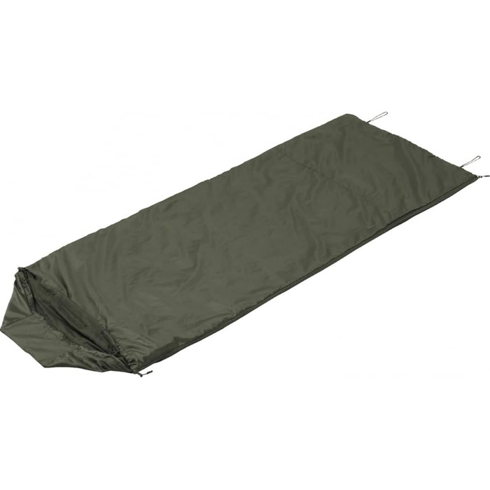 Сплячий мішок Snugpak Jungle Bag WGTE з вбудованою москітною сіткою - Легкий, гігієнічний спальний мішок/плед для кемпінгу та експедицій у тропічному кліматі (Оливковий, права блискавка)