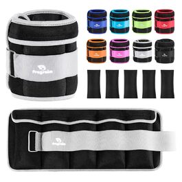 Набір вантажних манжет Fragraim: для ніг та рук (2 шт.) 1.5-10 кг, сірий колір. Вага для зап'ястя та щиколотки.