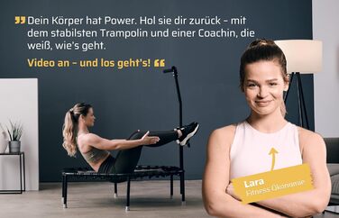 Трамплін для фітнесу SportPlus з тихою гумовою пружинною системою, до 130 кг, антрацитовий колір, не складається