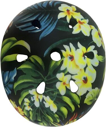 Дитячий мультиспортивний шолом Tropic Flower, захисний, для велосипеду, скейтборду та роликів
