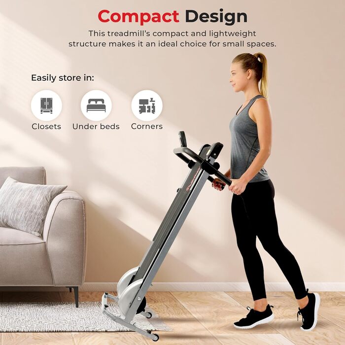 Механічна бігова доріжка Sunny Health & Fitness SF-T1407M для дому