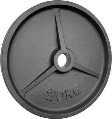 POWER-XTREME Диски для штанги з ручкою, чавунні, 50 мм, студійна якість, вибір ваги 0,5–40 кг