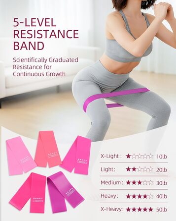 Набір для пілатесу Abahub: кільце 35см, м'яч 25см, 5 еластичних стрічок, шкарпетки для йоги, ковзаючі диски. Для жінок, домашні тренування, сила, гнучкість, стабільність та підтяжка тіла (фіолетовий)