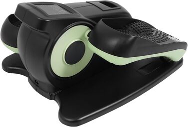 Еліптичний тренажер під стіл з пультом та дисплеєм, регульована швидкість, електричний, для дому, чорний+зелений