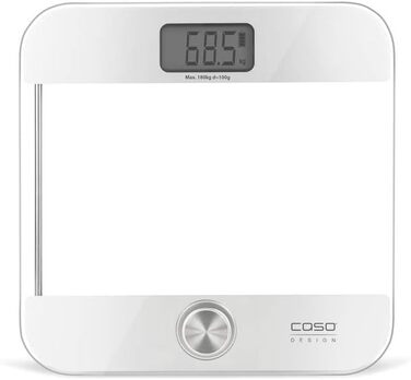 Ваги для тіла CASO Body Energy Ecostyle, скляні, без батарейок, до 180 кг, точність 100 г, дизайнерські
