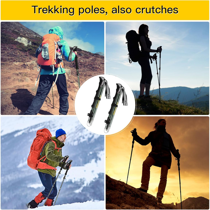 Трекінгові палиці Zentiva для Nordic Walking, складні, телескопічні, 110-135см, алюміній, зелені
