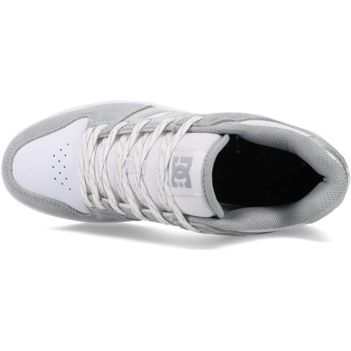 DC Shoes Manteca 4 - жіночі шкіряні черевики (40 EU, сірий/сірий/білий)