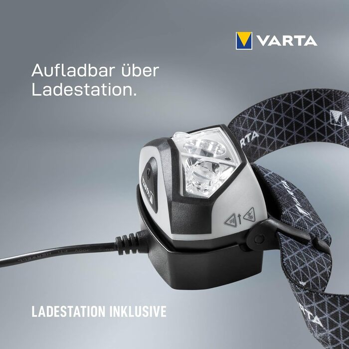 Ліхтар налобний VARTA H30R Wireless Pro LED, перезарядна, вологостійкий, для кемпінгу, бігу, туризму