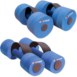 Гантелі для аквафітнесу Sport-Thieme з петлею | Гантелі для аква-джогінгу з оптимальною плавучістю та опором води | Дві розміри | Шкіряний матеріал, блакитні, дитячі