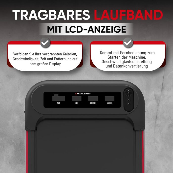 Електричний біговий тренажер Walden F2200 для дому та офісу, ультратонкий та вузький