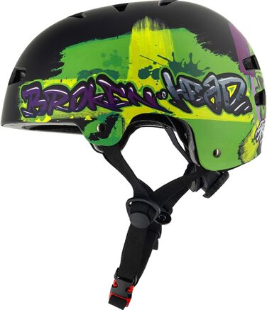 Шолом Broken Head для скейтборду, велосипеда, MTB, BMX, регульований розмір