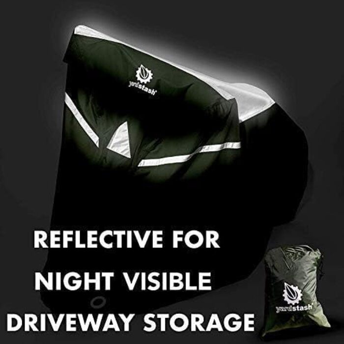 Чохол для велосипеда: міцний, стійкий до погодних умов захист для велосипедів та триколісних велосипедів, з UV-захистом та водонепроникними швами, включає сумку для перенесення (L-зелений)