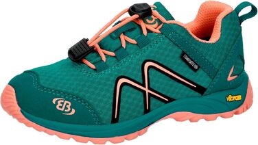 Дитячі туристичні черевики Brütting Unisex для хайкінгу та трекінгу, 26 EU, Petrol Lachs