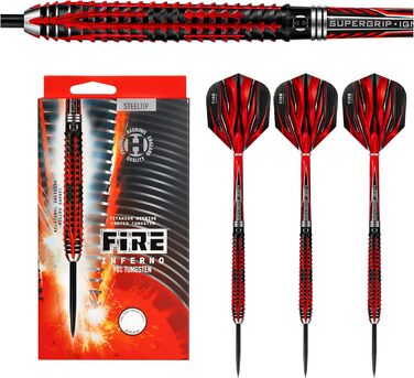 Дротики Harrows Fire Inferno 90% вольфрамові з сталевим вістрям 23 г