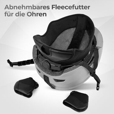 Шолом гірськолижний чоловічий, сірий, з вентиляцією, полікарбонат, захист від ударів, унісекс, розмір L