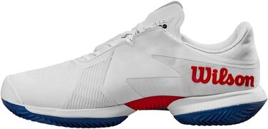 Тенісне взуття Wilson KAOS Swift 1.5 Clay для чоловіків (46 2/3 EU, білий, блакитний, червоний Wilson)