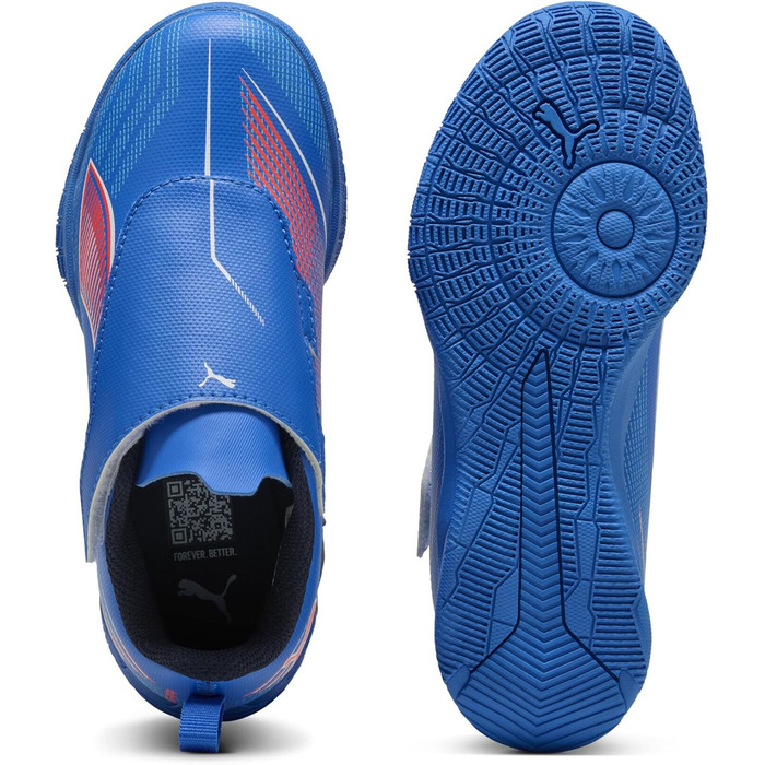 Дитячі футбольні бутси PUMA Ultra 6 Play V It Jr - блакитний, білий, червоний (3.5)