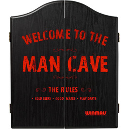 Дерев'яна шафа для дартсу WINMAU Man Cave з принтом