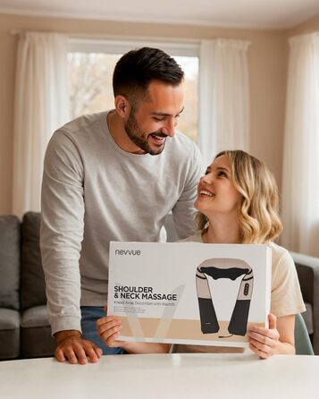 Масажний накид для крісла з підігрівом та 3D масажем, Shiatsu масажер для спини з 3 рівнями інтенсивності, Romm (V-WMN01)