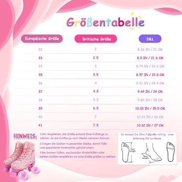 Роликові ковзани XUDREZ з підсвічуванням для дітей та дорослих, рожевий принт, Quad-Skates, регульовані, для дівчаток, дам та початківців, розмір 34