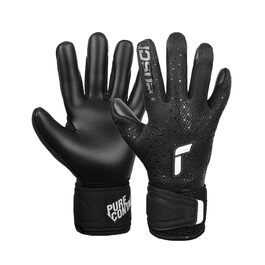Воротарські рукавиці Reusch Pure Contact Infinity Junior для футболу (чорні) - для дітей та підлітків, для штучного газону
