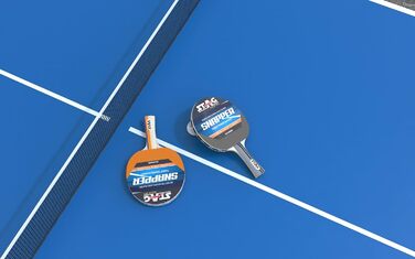 Тенісний стіл-ракетка Stag Iconic Snapper Series (T.T.) | Оранжево-блакитна серія Snapper для тренувань | Яскрава та грайлива