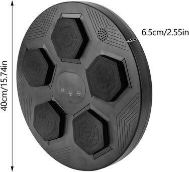 Електронна музична боксерська машина ACROSSPART з Bluetooth, настінна, для дорослих, регульована швидкість