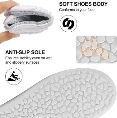 Легкі босоніжки Merdoo для чоловіків та жінок: зручні сліпони, спортивні та туристичні кросівки, дихаючі, антиковзкі, розмір 37-45 EU, сірий колір