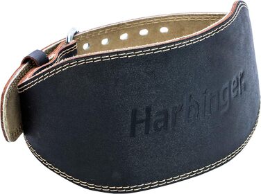 Пояс для важкої атлетики Harbinger Nylon (Зелений/Чорний), з гнучким ультрам'яким сердечником для фітнесу та силових тренувань (L/M)