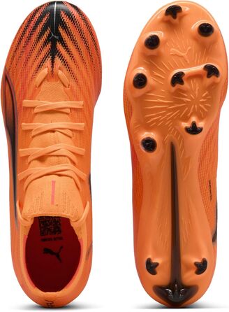 Жіночі футбольні бутси PUMA Ultra 6 Match+ Fg/Ag, кольори: блакитний, білий, червоний, чорний (42 EU)