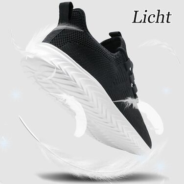 Жіноче взуття: кросівки, кеди, спортивне взуття, бігові кросівки, фітнес-взуття, тенісні кросівки, туристичне взуття, повсякденне взуття, біле (37 EU, I Чорний)