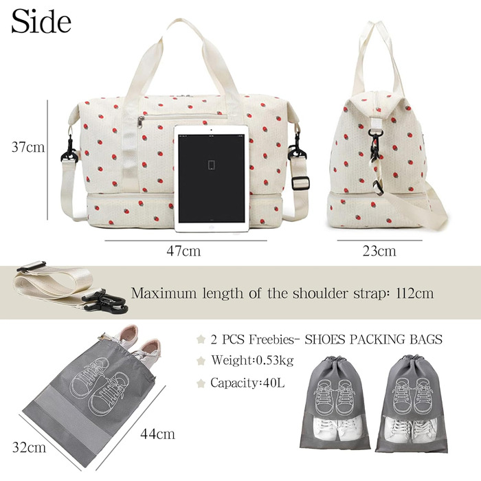 Спортивна сумка-рюкзак для жінок, 35л, Weekender, для подорожей та спортзалу (зелена)