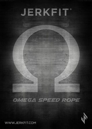 Скакалка JerkFit Omega Speed Ultra Fast, синя на чорному