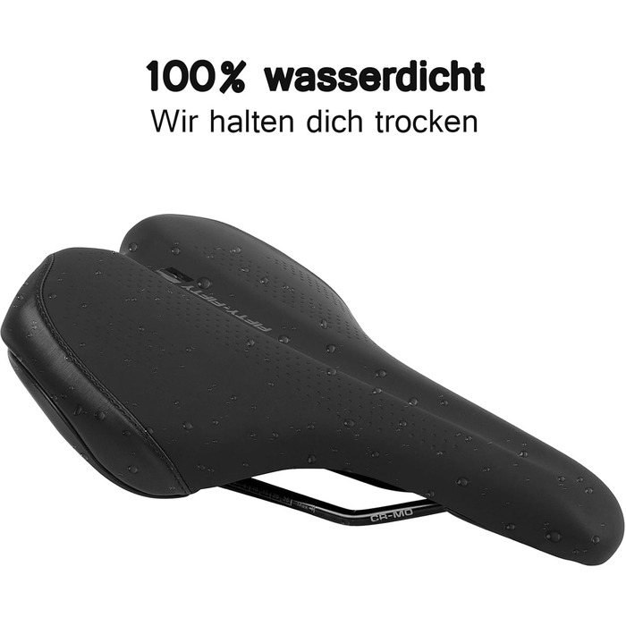 FIFTY-FIFTY Сідло для велосипеда з Memory Foam, комфортне та водонепроникне, для чоловіків та жінок, сумісне з шосейною (CITY) велосипедом