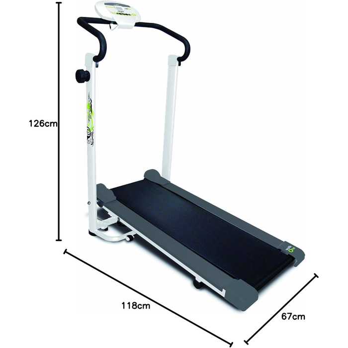 Бігова доріжка Tecnovita by BH Walk ONE YF30, 3,5 кг маховик, бігова поверхня 115x33 см, магнітна система гальмування, інформативний монітор