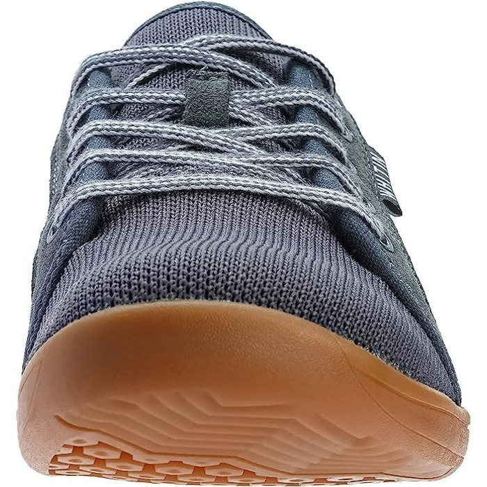 WHITIN Унісекс Шкарпетки-туфлі з широким носком | Мінімалістичні шкарпетки-туфлі з підошвою Zero-Drop (38 EU, Сірий гумовий)