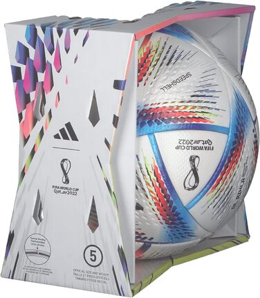 Футбольний м'яч Adidas RIHLA PRO H57783, унісекс, білий, для рекреаційної гри