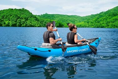 Надувний каяк Bestway Hydro-Force Cove Champion X2, 331x88x45 см, комплект з веслами і насосом