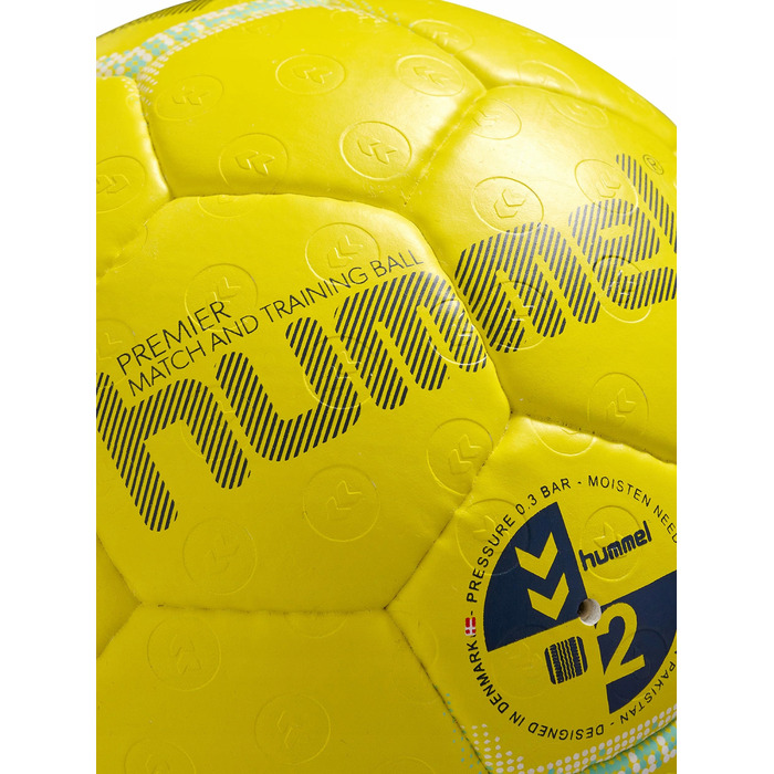 Гандбольний м'яч Hummel Premier HB, жовто-біло-синій, розмір 3