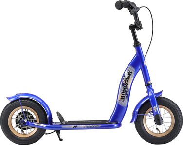 Дитячий роликовий самокат STAR SCOOTER з повітряними колесами, 10 дюймів, для хлопчиків та дівчаток 4-5 років (Блакитний)