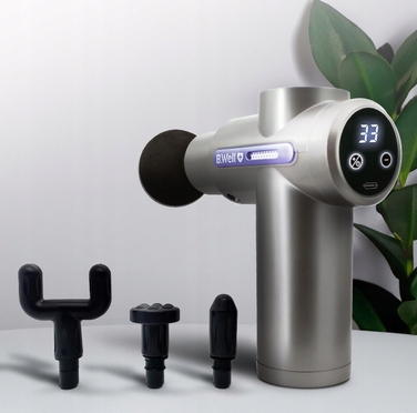 Перкусійний масажер B.Well для м'язів: 33 рівні швидкості, USB-C, для відновлення