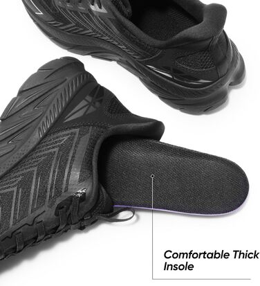 Чоловічі кросівки для бігу ALLSWIFIT: зручні, дихаючі та з неслизькою підошвою. Стильні спортивні кросівки для фітнесу, бігу та занять спортом. Білий колір (44.5 EU, Alles Schwarz)