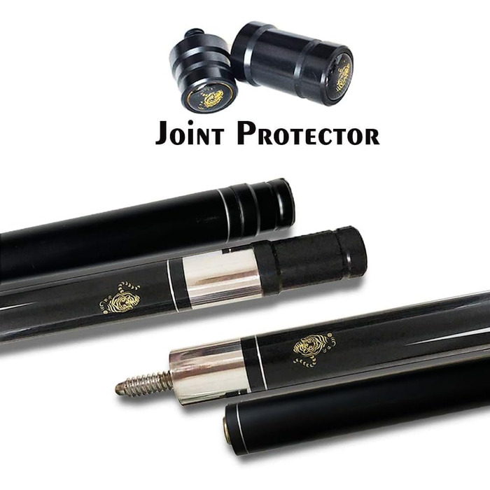 Більярдний кий Tai Ba Cues 58'' з чохлом, дерев'яний канадський клен, 19 oz, PU-покриття, 13mm шкіряний наконечник, Магоні